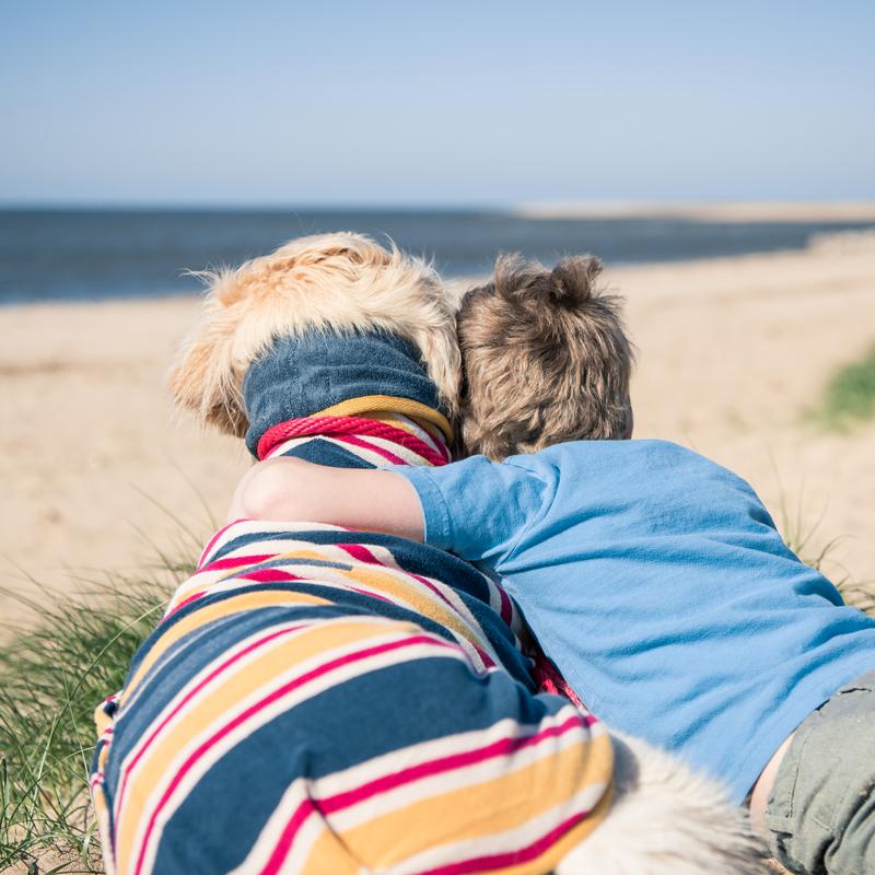 Ruff and Tumble Dog Drying Coat - Beach Stripe - Image 7